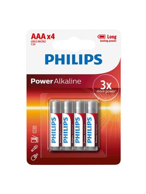 Pilas Alkalina Philips Aa (4 Uni) Lr6p4b/97