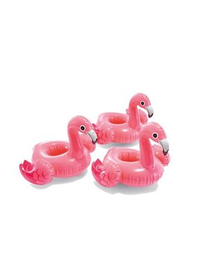 INTEX SET 3 PORTAVASOS FLOTANTES FLAMINGO 35 X 25 CMS