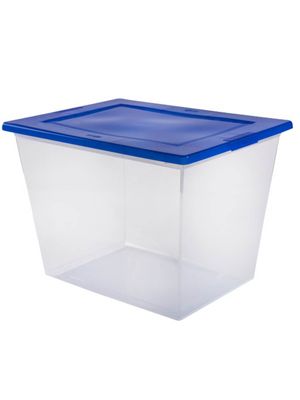 Caja organizadora 27 litros plastico transparente Mybox apilable