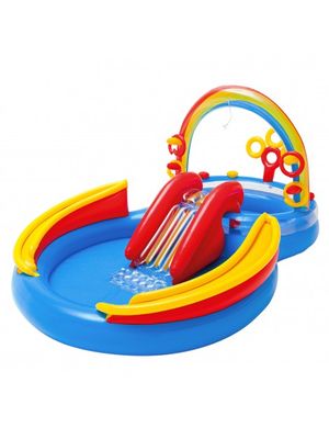 INTEX PISCINA CENTRO JUEGOS INFLABLE ARCOIRIS