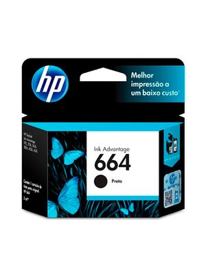 Cartucho de tinta HP 664-F6V29AL-Negro