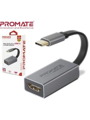 ADAPTADOR USB-C A HDMI 4K GRIS PROMATE MEDIALINK-H1