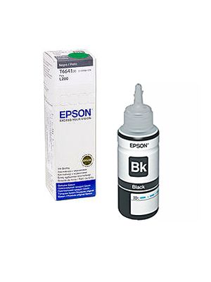 BOTELLA TINTA EPSON T664120 NEGRA L200 210 220 355 555 1300