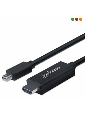 Cable Mini DisplayPort M a HDMI M MANHATTAN 4K 60Hz 3 Mts