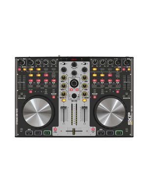 Controlador MIDI DJ Pro Virtual DJ Master x2 Auricular SKP Pro SMX-2200