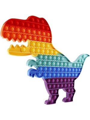 Pop It Dinosaurio Gigante Multicolor Grande 30x42cm Popit