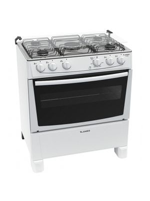 JAMES Cocina a Gas 5 hornallas C150 B Blanco