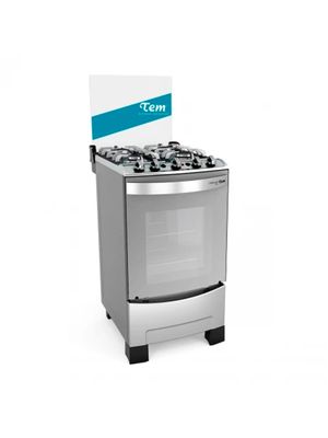 TEM Cocina a Gas CELEBRACION PLUS 4H Acero Inox Z2715