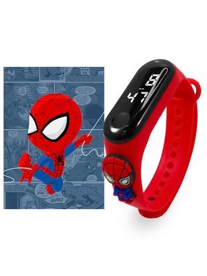 Reloj Para Niño Personajes Spider Man Rojo