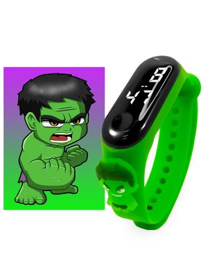 Reloj Para Niño Personajes Hulk Verde