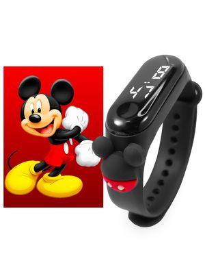 Reloj Para Niño Personajes Mickey Mouse Negro