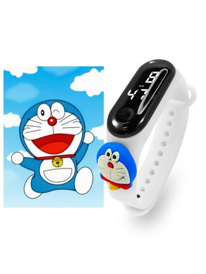 Reloj Para Niño Personajes Doraemon Blanco