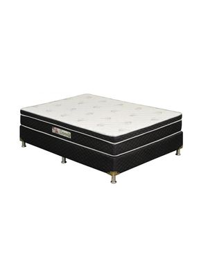 Conjunto Sommier Deseos 1 Plaza y Media Esmeralda Colchón Espuma D26 C/Eurotop D45-120x188x20