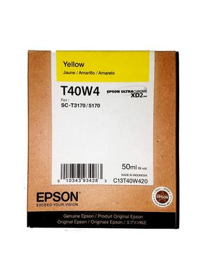 Cartucho Tinta EPSON T40W4 Yellow para SC T3170 y SC T5170 T40W 4