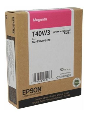 Cartucho Tinta EPSON T40W3 Magenta para SC T3170 y SC T5170 T40W 3