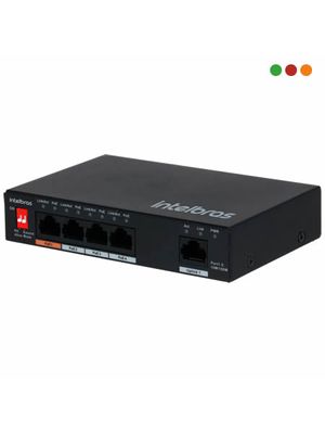 Switch PoE 5 puertos Intelbras SF500 HI-POE