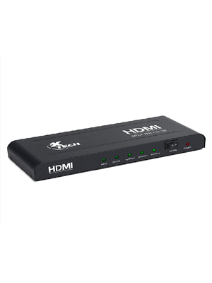 Splitter HDMI Xtech-1 Input-4 Outputs