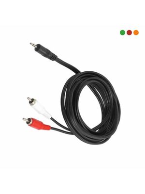 Cable Audio 2 RCA M/ 1 Plug M 1.8 mts Anbyte