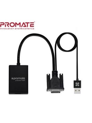 ADAPATADOR DE VGA A HDMI C/CABLE USB PROMATE PROLINK-V2H