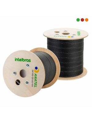 Cable Optico FIBRA INTELBRAS Drop 1 Km CFOAC-BLI