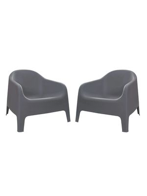 Sillón Reposera para exterior de Jardin  Skarpo X2 Gris