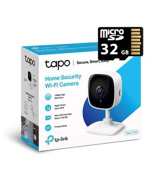 Cámara Wi-Fi TP-LINK TAPO C100 + MicroSD 32GB