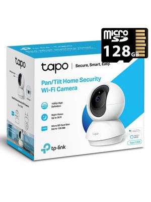 Cámara Wi-Fi TP-LINK TAPO C200 + MicroSD 128GB