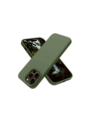 Case silicona Iphone 13 Verde militar