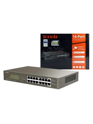 Switch PoE Tenda TEG1116P-16-150W 16 puertos 10/100/100