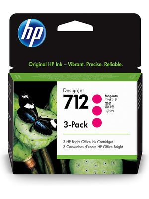 HP 3ED78A 712 3*PACK MAGENTA T210/230/250/630/650 UK