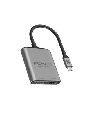 PROMATE MEDIALINK-H2 ADAPTADOR USB-C A 2 HDMI 4K