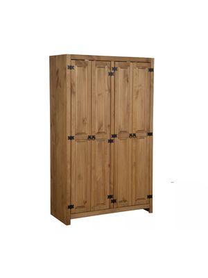 ROPERO 4 PUERTAS 100% MADERA MACIZA PLACAR