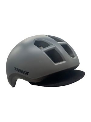 CASCO GRIS MATE (M-L) -TRINX