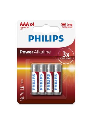 Pilas | Alcalina AA - Pack x4 - Philips