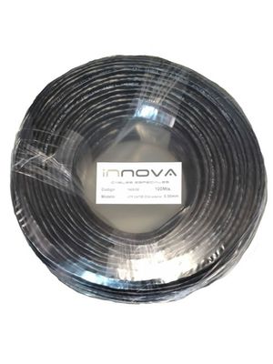 Cable UTP Cat 5e EXTERIOR|Negro|100% cobre-100 Mts|1409/5E