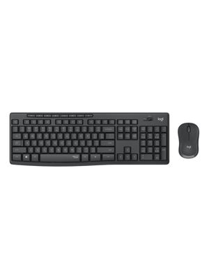 Kit De Teclado Y Mouse Inalámbrico Logitech Mk295 Español De Color Negro