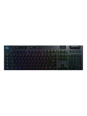 Teclado Gamer Bluetooth Logitech Serie G G915 Qwerty Gl Tactile Inglés Us Color Negro Con Luz Rgb