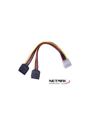 Cable SATA Alimentacion en Y Netmak