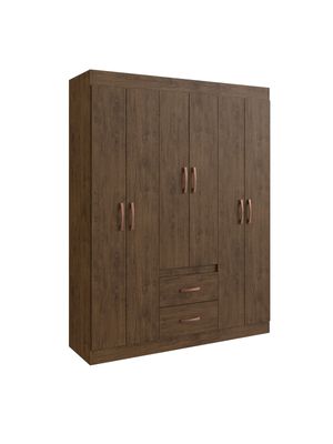 Ropero Armario Placard Closet 6 Puertas Cajones Dormitorio