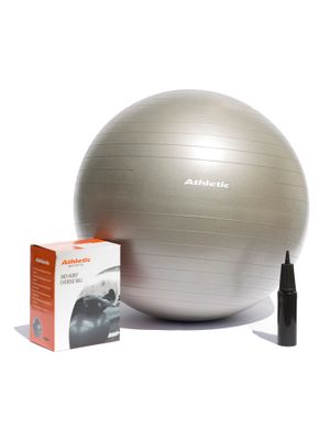 Pelota De Pilates 75cm Gimnasia Garantía + Inflador Athletic Supergym