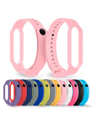 Pulsera Malla Correa Para Mi Band 7 Color Rosado