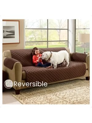 Cubre Sofa Sillon 3 Cuerpo Reversible Impermeable Color Verde Claro