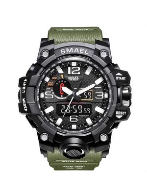 Reloj Smael Táctico Deportivo Sumergible Resistente Color Negro