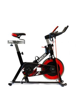 Bicicleta Fija De Spinning Con Bandas Y Disco 18kg Randers