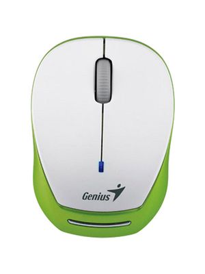 Mouse Genius Micro Traveler 9000R Blanco y Verde Inalambrico