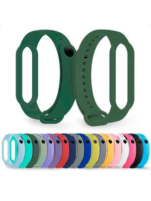 Pulsera Malla Correa Para Mi Band 7 Color Verde Alpino