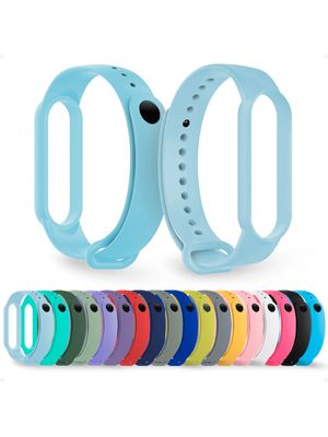 Pulsera Malla Correa Para Mi Band 7 Azul Artico