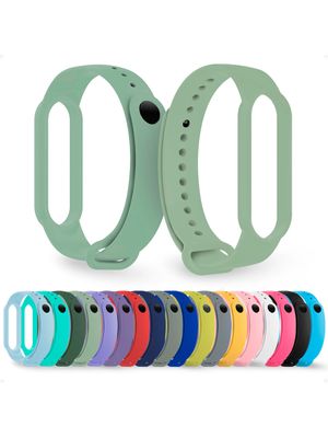 Pulsera Malla Correa Para Mi Band 7 Color Verde Pastel