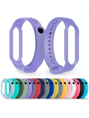 Pulsera Malla Correa Para Mi Band 7 Color Azul Grisaceo