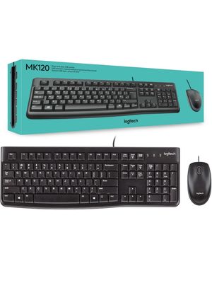 Combo Teclado y Mouse Logitech MK120 USB